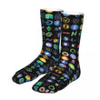 "SockChain Elegance: Crypto Logo Socks"